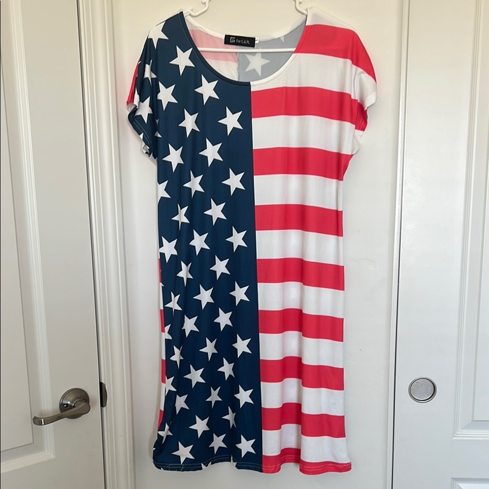 Patriotic Star and Stripe Dress